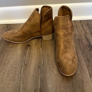 SEVEN7 Soho Ankle Boots Brown Fabric